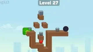 Snake Puzzle Slither to Eat level 27