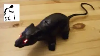Bargain Store Project #11 - motion detector singing bird becomes a flashing eyes rat