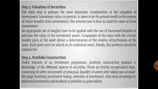 Portfolio investment process 5.2