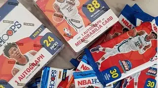 OPENING A PANINI NBA HOOPS 2020-21 RETAIL BOX!! DID I PULL A LAMELO AUTOGRAPH?!