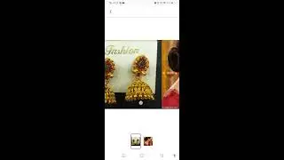 Latest Earrings Jhumka traditional look #earrings #jhumka #jewellery #brassjewellery #drop #sale 