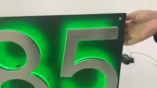 How to install led house numbers