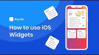 How to install and use Any.do widgets on iOS 14 |iPhone & iPad | Any.do