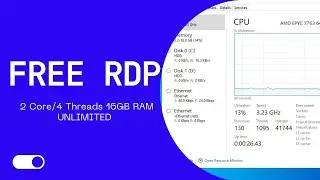 Как создать бесплатный RDP с неограниченным количеством ядер/потоков (2 ядра/4 потока) и 16 ГБ оперативной памяти.
