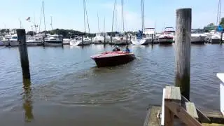 Neel Thompson's Wood Boat at Georgetown Yacht Basin Md