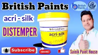 British Paints acri silk Distemper ko kaise apply kare? How To Use british paints distemper? #sainik