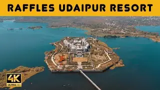 Raffles Udaipur | Raffles Hotels & Resorts | Best Wedding Destination in Udaipur | Drone Shots 4k