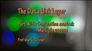 Data link layer (4/5): Multiple access (Computer networks)