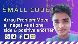 move all the negative elements to one side of the array 