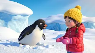 Five Little Penguins Waddle Waddle Waddle | Nursery Rhymes for Kids & Baby Songs