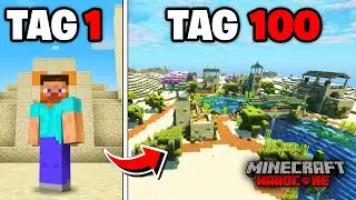 Ich &uuml;berlebe 100 TAGE Minecraft HARDCORE in einer W&Uuml;STE