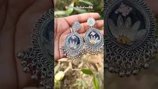 resin jhumka making 🌸 #resinart #resinartist #resinjhumkamaking #trending