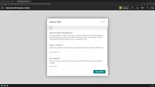 Business Central short video: Check and extend your trial period (Only for trial environment)