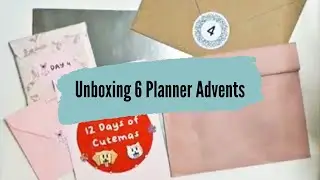 Stationery Advent Unboxing - Days 2 to 5 - Unboxing SIX Planner Advent calendars