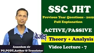 SSC JHT PREVIOUS YEAR ACTIVE AND PASSIVE VOICE
