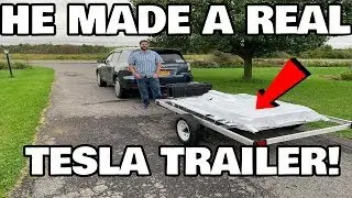 The True DIY Tesla Range Extending battery Trailer