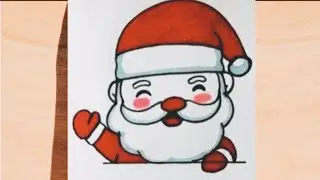 Easy Santa Claus drawing || easy drawing for kids || Merry Christmas colouring drawing 