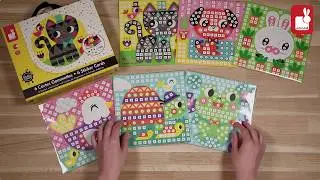 Cartes Gommettes Animaux - Loisirs cr&eacute;atif Janod - lapouleapois.fr