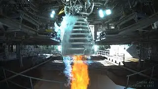 Nasa SLS rocket RS-25 Engine hot fire Test 