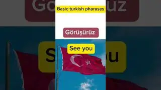 Basic Turkish phrases in English #englishlanguage #today #turkishlanguage #viral