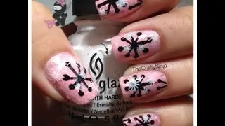 Snowflake Nails by The Crafty Ninja