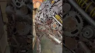 Metal Bull sculpture - historical landmark in Windsor, England