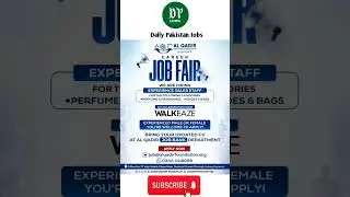 Job Fair 2025 By Al Qadir Foundation | Sales Staff Jobs In Karachi | Apply Now | Daily Pakistan Jobs