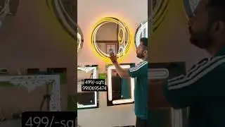 LED light touch sensor mirror #beelight