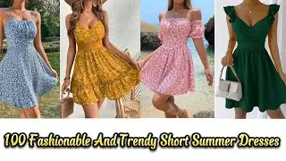 Summer Chic: Embrace the Sun with Casual Short Dresses! Latest Casual Summer Dresses 2023 #fashion