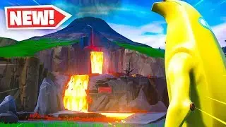 Exploring The New VOLCANO in Fortnite Season 8..