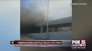 Crews fight fire at McCarran International Airport