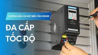 Bài 3: Hướng dẫn cài đặt biến tần Inovance MD200 chế độ đa cấp tốc độ | Hoàng Ngân TEC