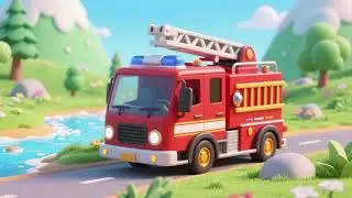 Firetruck in the Gentle Splash Valley | Nursery Rhymes & Kids Songs