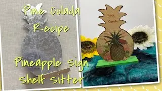Napkin Decoupage on metal for beginners|Dollar tree pineapple DIY decor| paint blending with napkin
