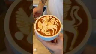 Amazing latte art! Unicorn! #explore #latteart #fyp #coffee #barista