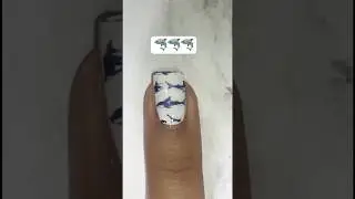 emoji inspired nails 🦈 #nails #nailart #tutorial #simplenails #shark #stamp