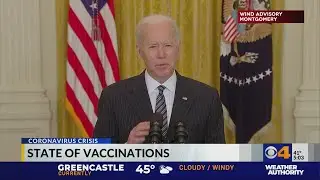 President Biden gives state of vaccination address
