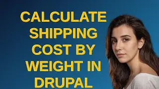 Drupal: Calculate shipping cost by weight in Drupal commerce