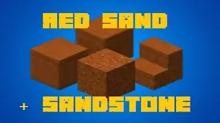 Minecraft - Crafting Recipes - Red Sand + Sandstone