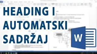 Automatski sadržaj u Word 2013 (pomoću Heading-a)