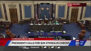 President calls for $2K stimulus checks