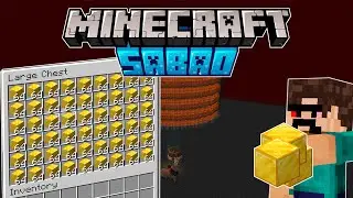 Como fazer uma farm de OURO e de CHUPETA [Minecraft sab&atilde;o #23]