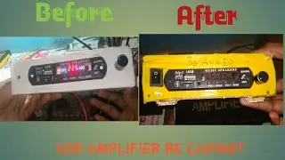Usb amplifier re assembly cabinet in playwood #like#subcribe