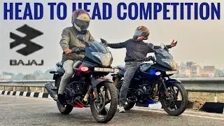 Bajaj Pulsar 220f bs6 против Bajaj Pulsar 220f bs4 || Соревнование лицом к лицу