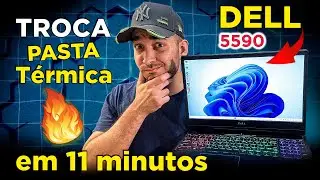 Dell G5 Notebook 5590 P82F [ TROCA DE PASTA TÉRMICA ] Tutorial - Fácil e Rápido #dell #dellg5 💻