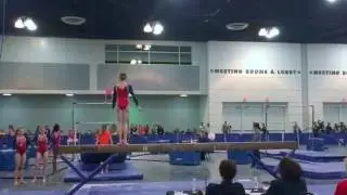 Sarah Clark Gymnastics |  Level 10 | 1st Place Beam 9.55 | TRIPLE SERIES!!