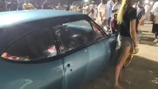 LA came and showed out @ Talk Yo shit car show grudge race ACTIVEHOODRICH from Compton
