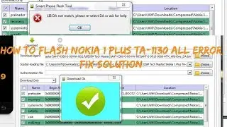 How To Flash Nokia 1 Plus TA 1130 All Error Fix Solution