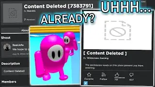 Roblox fall guys copy got DELETED already...