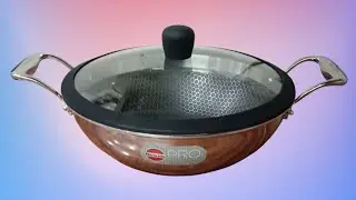 Hawkins pro 3.5 litre nonstick triply KADAHI with glass lid
